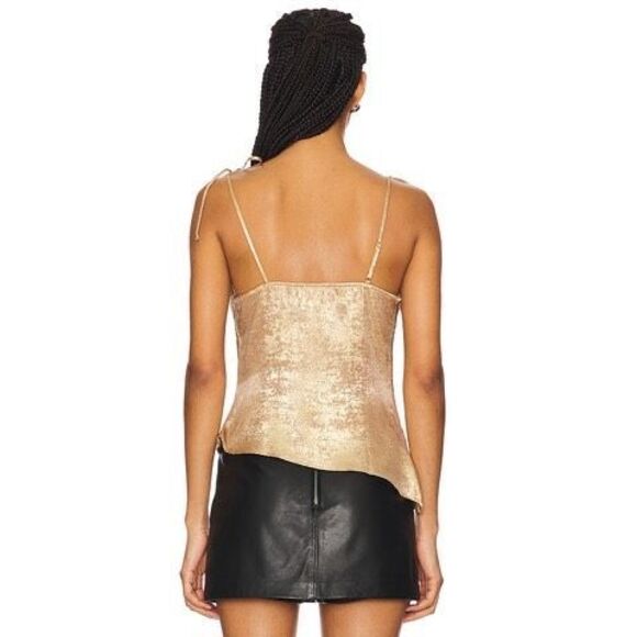 Revolve Superdown Paz Tank Top in Gold Size M - Picture 3 of 11